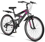 Licorne Bike Strong V Premium Mountainbike in 26 Zoll - Fahrrad für...