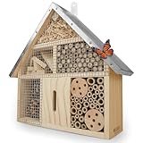 Wildlife Friends Insektenhaus aus Naturholz und Metall zur Befestigung -...