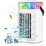 HZIXIXI Air Cooler Water, Einfach Zu SäUbern Mini Klimaanlage Klein Mobile...