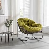 Julyue Schaukelstuhl Schaukelsessel Outdoor, Relaxstuhl Sessel Stuhl...