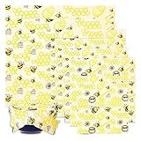 BALFER Bienenwachstücher 8 Stücke Yellow - Öko-Tex Zertifizierte...