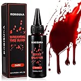 BOBISUKA Halloween Kunstblut 50ml - Fake Blood Tropfendes Realistisch,...