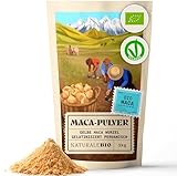 NaturaleBio Maca Pulver Bio, 1kg. Peruanisches Ginseng Pulver aus der...