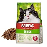 MERA Cats Senior Rind, Trockenfutter für Sensible Katzen, getreidefrei &...