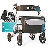 Helavo faltbarer Premium-Rollator - Leichtgewicht aus Aluminium - Maximale...