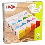 HABA Kreativbausteine – Buntes Bauset mit 32 Holzbausteinen & 10...