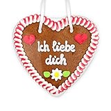 Lebkuchenherz, 14cm - Ich liebe dich