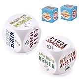 DealKits Büro Anti-Stress Würfel, 2 Stück Witziges Stresswürfel zum...
