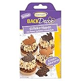 Günthart BackDecor 16 Schokoladenhasen aus feiner Zartbitter Schokolade...