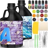 RDDAIPE Epoxidharz Set 4L/135.2oz, Epoxy Resin, Epoxyd-Harz Set, 1: 1...
