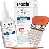 Evolsin® 120ml Läuseshampoo & Läusekamm für Erwachsene & Kinder ab 6...