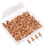 H&S 100 Holz Pinnadeln – Pins für Pinnwand - Plastikfreie...
