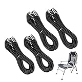Povanjer Elastisches Kabel für Gartenstuhl, universeller Ersatz für 4...