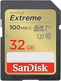 SanDisk Extreme SDHC UHS-I Speicherkarte 32 GB (V30, 100 MB/s Übertragung,...