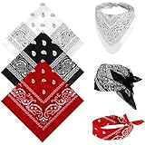 Qufiiry 3 Stück Bandana Kopftuch Damen und Herren, Multifunktionale Große...