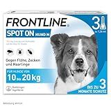 FRONTLINE Spot ON Hund M gegen Zecken, Flöhe & Haarlinge (10 bis 20 kg) -...