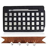 CVASNF 37 Stücke Leder Prägen Stempel Set, Metallstempel Leder...