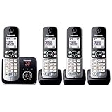 Panasonic KX-TG6824GB DECT Schnurlostelefon mit Anrufbeantworter (Telefon...