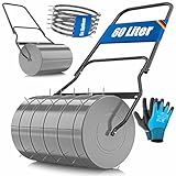 KESSER® Rasenwalze Metall befüllbar mit Wasser oder Sand mit 60 Liter...