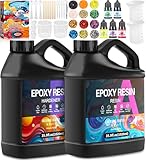 BBLTIFF Epoxidharz, 2.04L Kunstharz Gießen Set, 1:1 Verhältnis Epoxidharz...