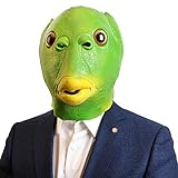 CreepyParty Fisch Maske Tier Latex Vollkopf Realistische Masken Für...