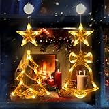 Weihnachtsbeleuchtung Innen 2 Stück 30 LED Weihnachtsdeko Fenster...