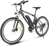 ANCHEER 26 Zoll E-Bike/Mountainbike Herren, Elektrofahrrad/Pedelec mit 36V...