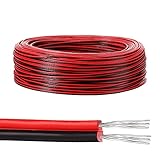 GIGIIS 22AWG Elektrischer Draht 20 Meter 0,33mm² 2-Adriges PVC-Kabel...