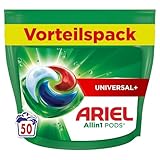 Ariel Waschmittel Pods All-in-1, Flüssigwaschmittel Kapseln 50...