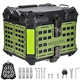 MOCOERL Motorrad-Topcase, 45 l wasserdichtes Topcase für Helm und Gepäck...