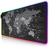 CSL-Computer – XXL RGB Gaming Mauspad – LED Schreibtischunterlage –...