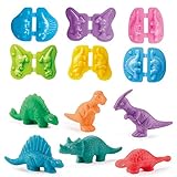 Knete Zubehör Dinosaurier Knetwerkzeug Set ab 2 3 4 5Jahre, Intelligente...