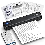 POLONO D810 Thermodrucker A4 Wireless für Reisen, Mobiler Drucker A4...
