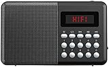 auvisio Radio mit USB: FM-Taschenradio, Bluetooth, MP3-Player, Display,...