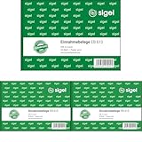 SIGEL EB615 Einnahmebelege A6 quer, 50 Blatt, aus nachhaltigem Papier...
