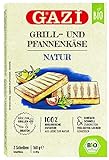 Gazi BIO Grill- und Pfannenkäse Natur - 12x 160g - Pfannenkäse Pfanne...