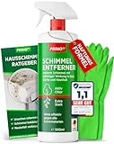 Profi Schimmelentferner Set inkl. 2 Schutzhandschuhe - Schimmelspray mit...