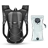 CKE Trinkrucksack mit 2L TPU-Trinkblase, Taktischer Wasserrucksack für...