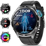 2025 Neu Smartwatch Herren mit EKG/ΒΙυτｚυcker/Harnsäure/BMI Rund...
