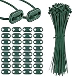 Sinmoe 150 Set Sichtschutz Befestigung Set inklusive Kabelbinder und...