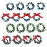 Zerodeko 16 Stück Teiliges Weihnachts DIY Kranz aus Simulierten...