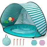 Strandmuschel Baby Pop Up Strandzelt, Baby Strand Zelt mit Mini Pool...