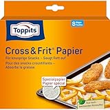 Toppits Cross & Fit Papier, Knusprige Zubereitung, Spezialpapier, 1 x 8...