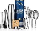 Mixology & Craft Cocktail Set 11tlg. - Edelstahl Cocktail Shaker Set mit...