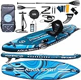 Aqua Spirit SUP Aufblasbares Stand-Up Paddle Board 2023 | 320x81x15cm |...