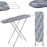 KADAX Bügelbrett mit Fach, 104x30cm Dampfbügelbrett mit ausziehbarer mit...
