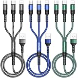 RAVIAD Multi Ladekabel 3 in 1, [3Stück 1.2M] Universal Ladekabel Mehrfach...
