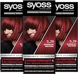 Syoss Color Coloration 5_29 Intensives Rot Stufe 3 (3 x 115 ml), permanente...