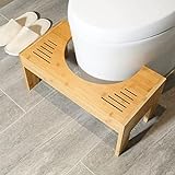 Toilettenhocker Holz klohocker Erwachsene toilettenhocker aus Bambus WC...
