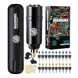 Dragonhawk Tattoo Machine Set Wireless Rotary Tattoo Pen Machine Motor Gun...